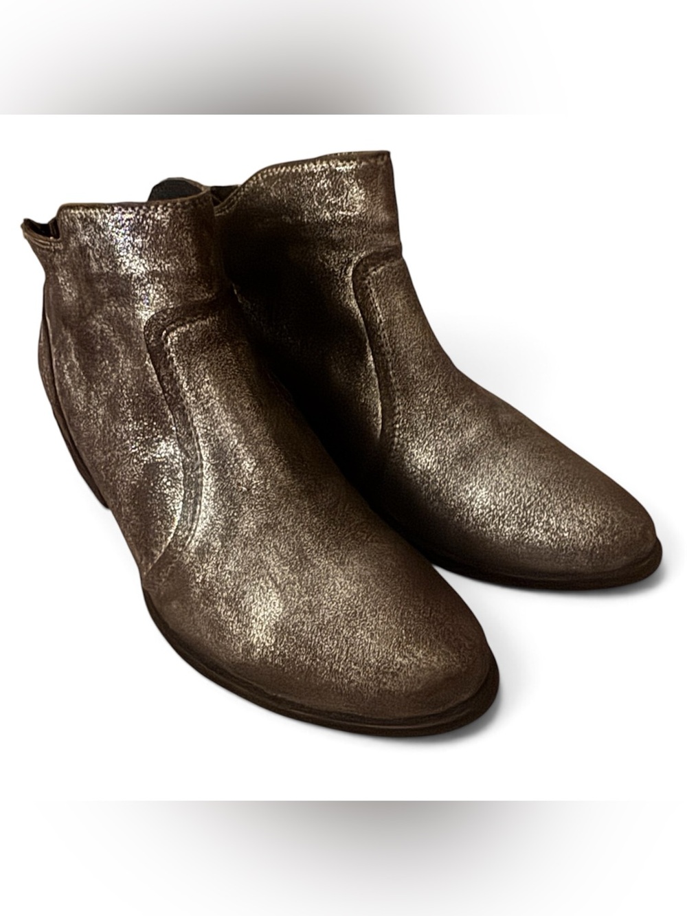 Seychelles Metallic Bronze Ankle Booties